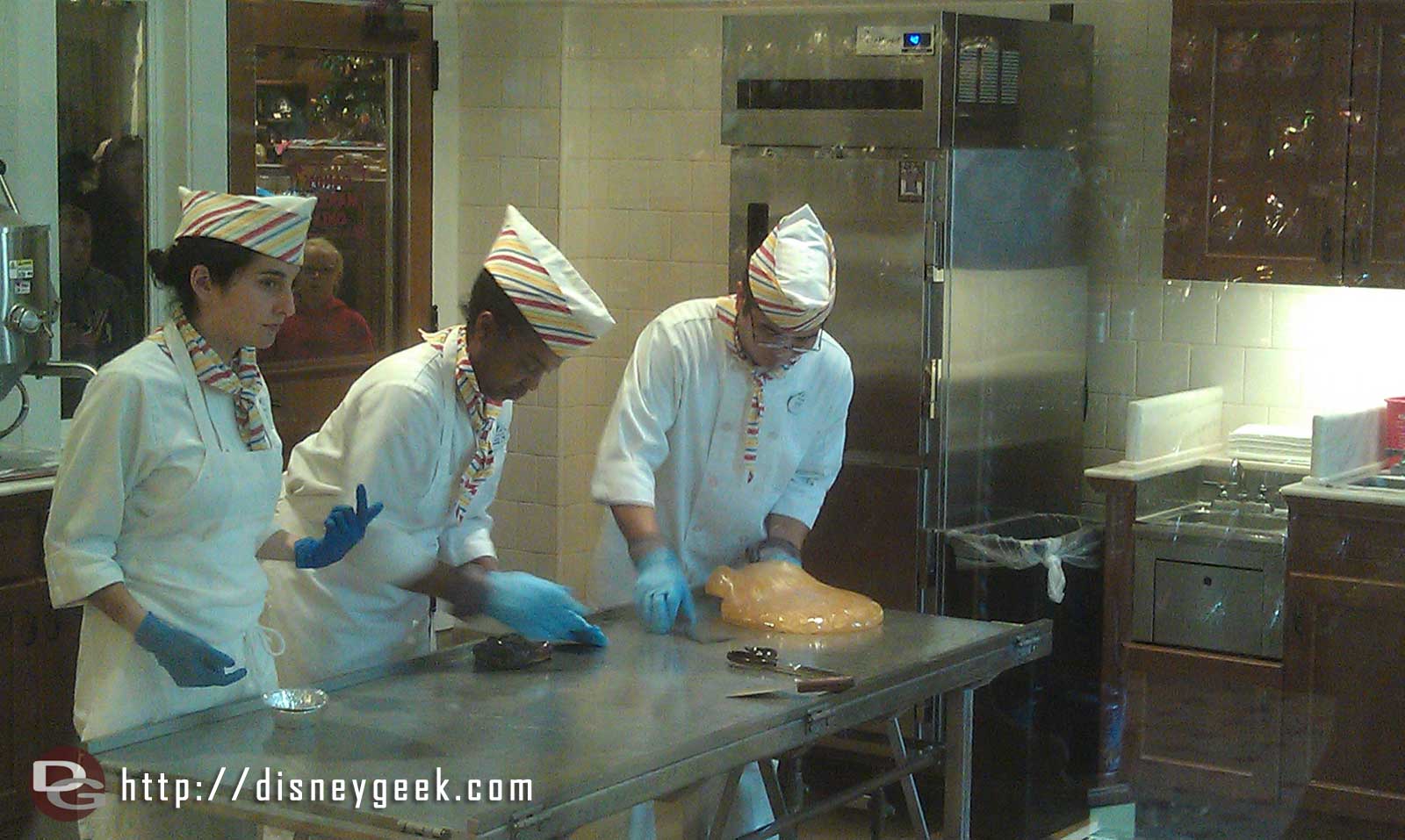 Candy Canes being made on BuenaVistaStreet today.