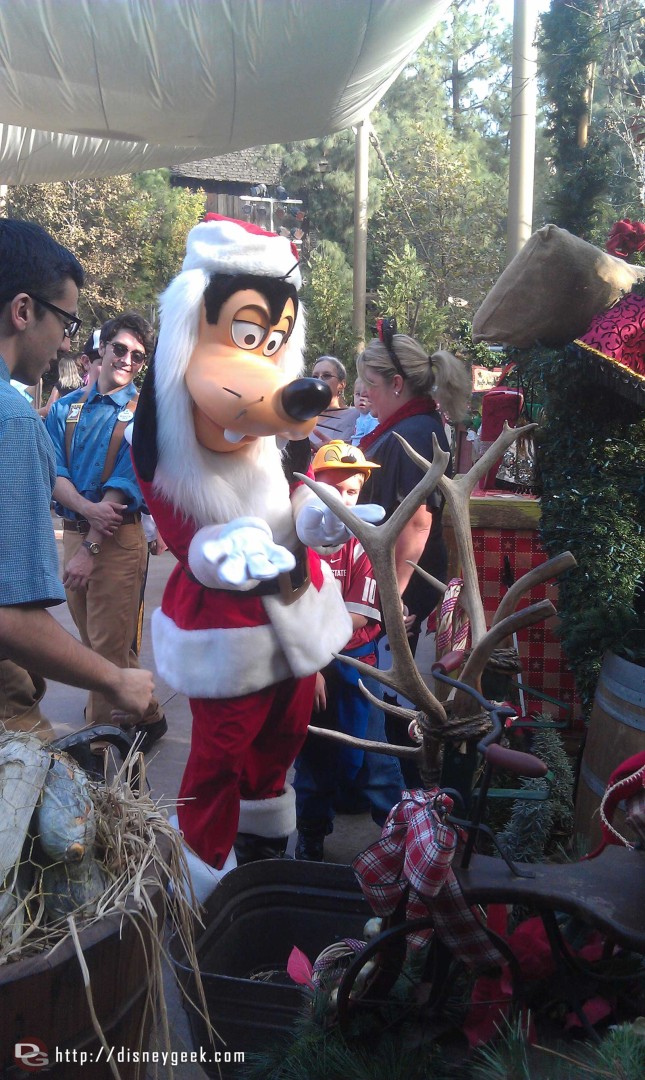 Goofy playing some Reindeer Games at the Jingle Jangle Jamboree.