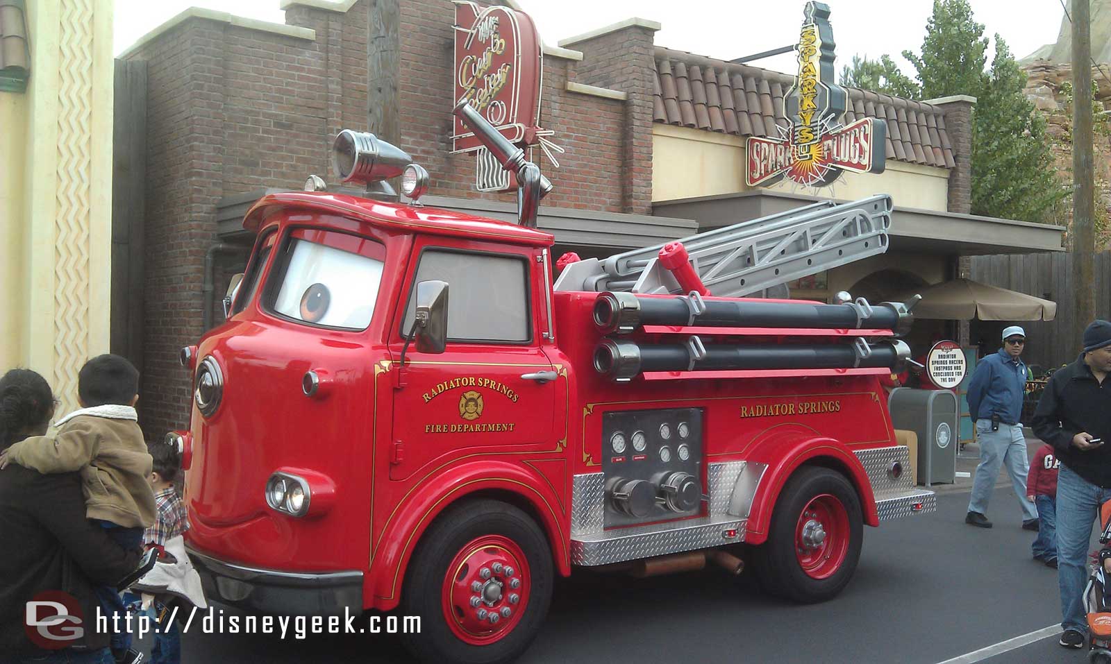 Red is out on Route 66 in CarsLand