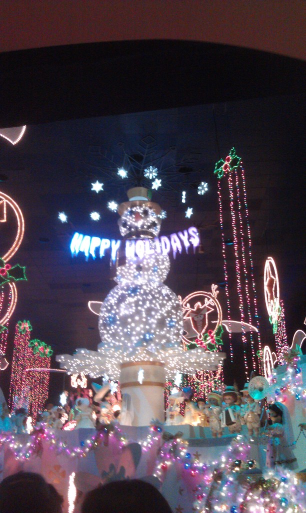 Small World Holiday - Happy Holidays Snowman