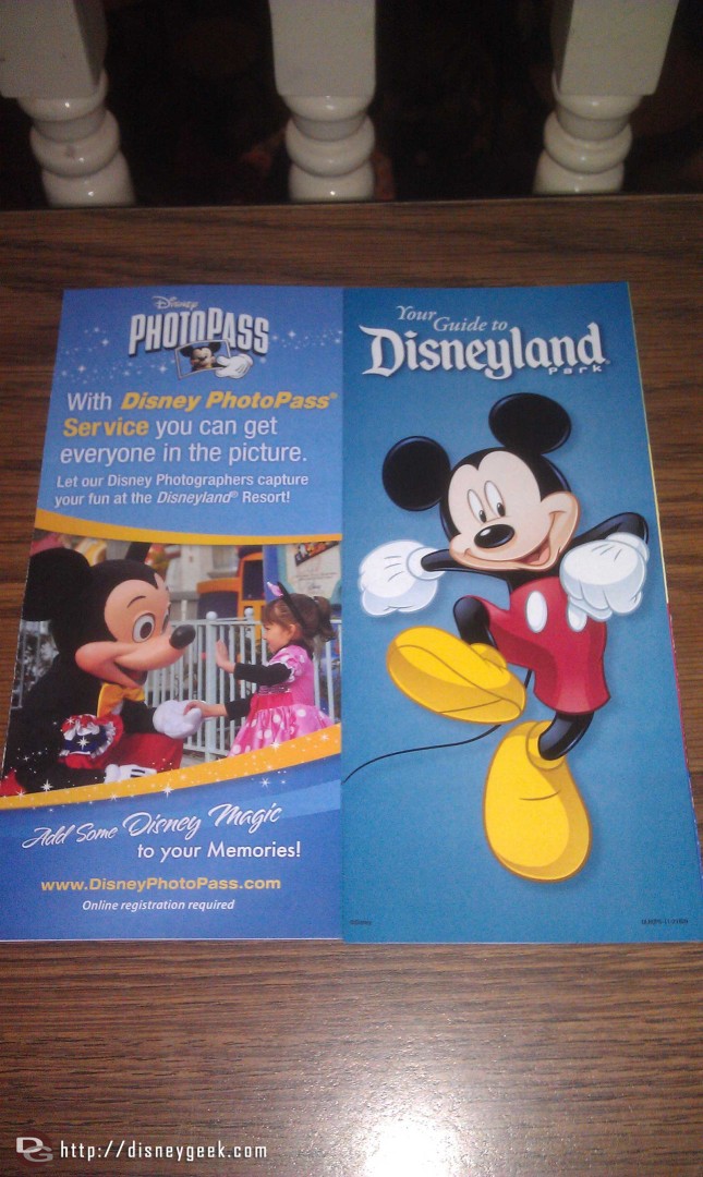 Current Disneyland park map notices Photopass has replaced Kodak on the back