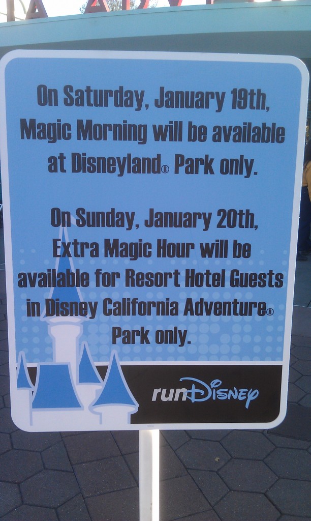 If you are visiting the parks this weekend note the changes to the early entry because of the races.