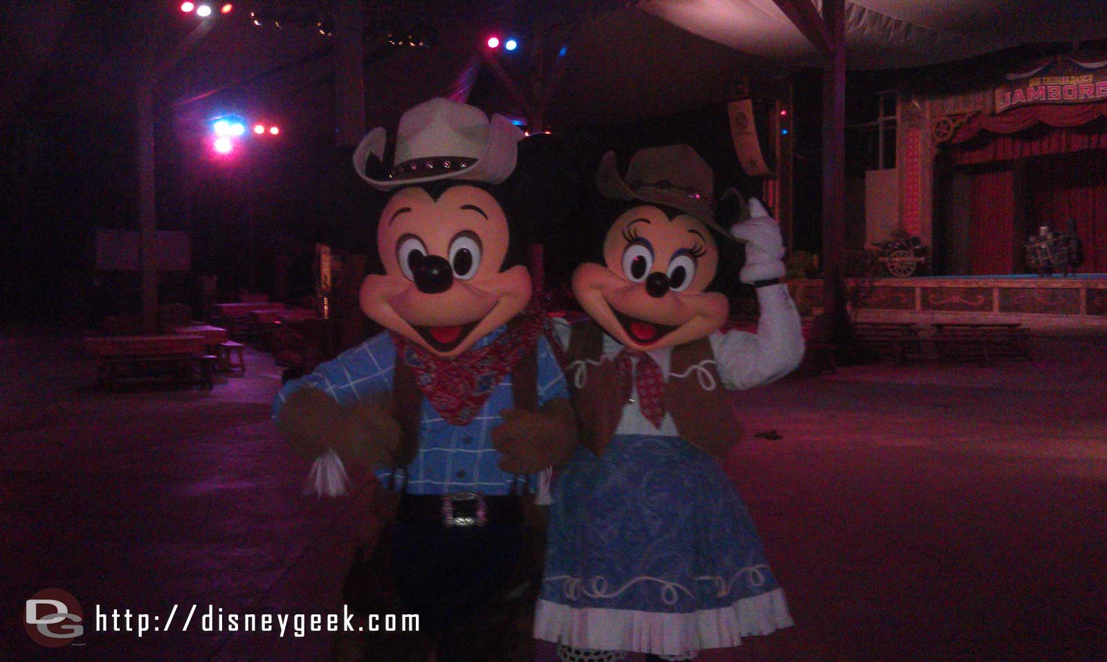 Mickey and Minnie out at the Big Thunder Ranch Jamboree