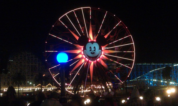 Mickeys Fun Wheel while waiting for World of Color