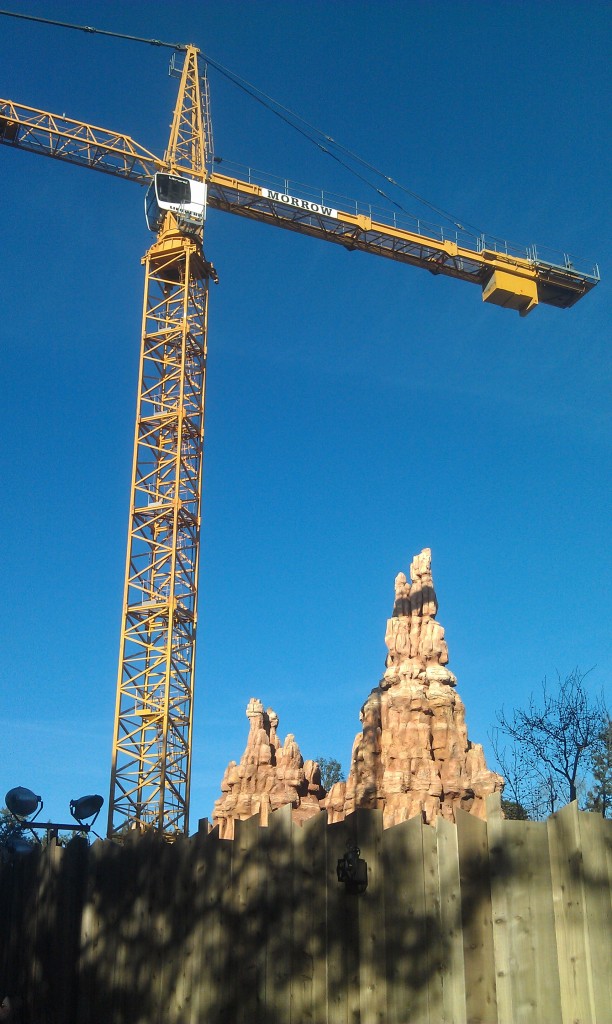 The Big Thunder Trail is open this week offering a great view of the crane.  No activity going on now.