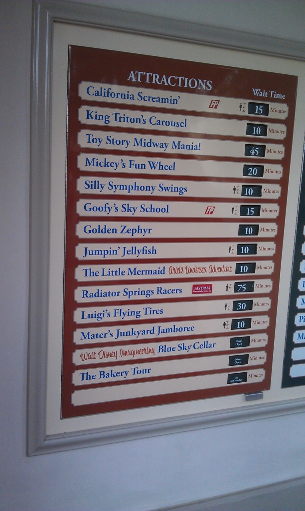 A check of some DCA wait times