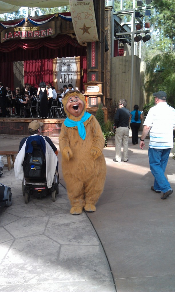 Country Bears roaming around the Big Thunder Ranch Jamboree