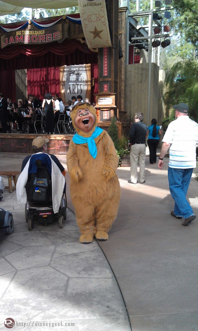 Country Bears roaming around the Big Thunder Ranch Jamboree