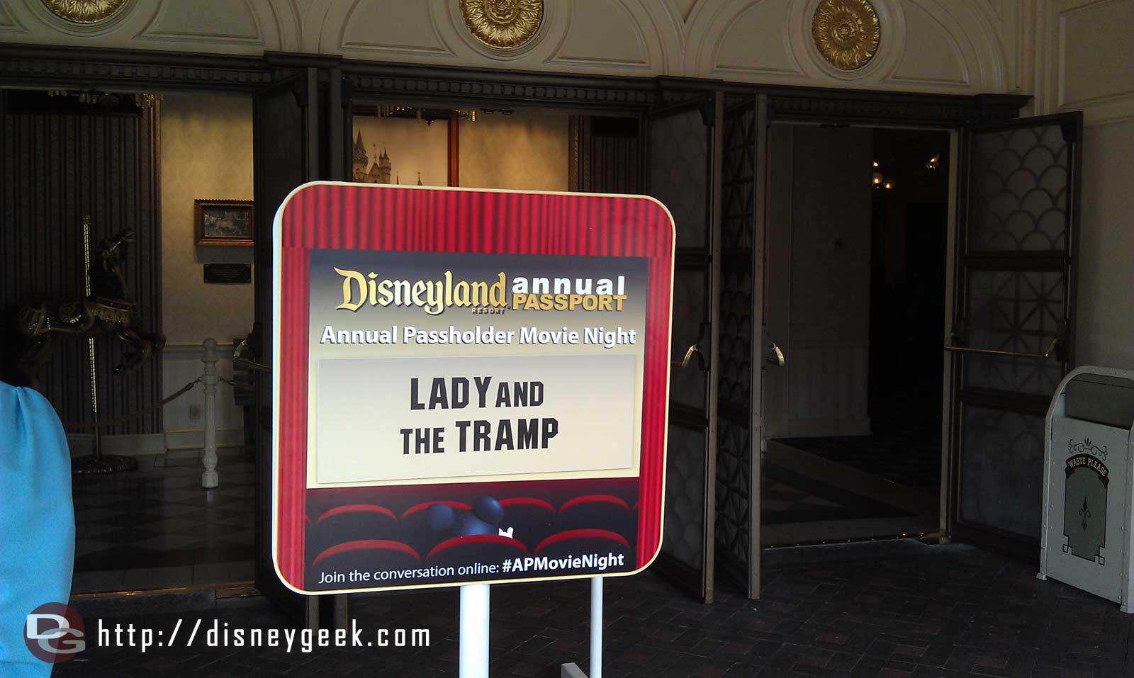 Lady and the Tramp playing in the Main Street Opera House tonight for APMovieNight