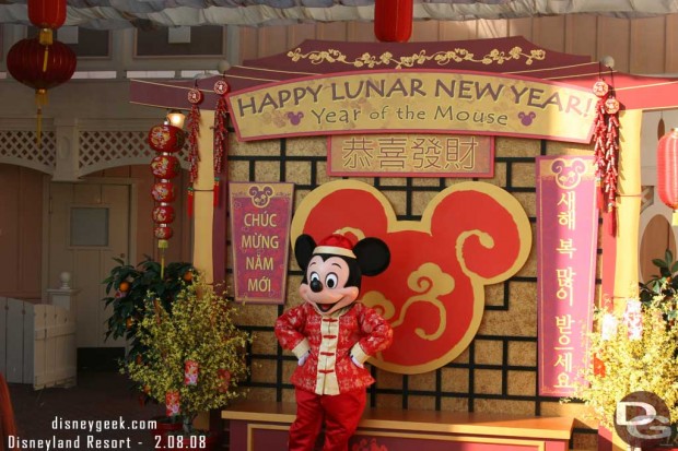 Lunar New Year will be celebrated at the #Disneyland Resort this weekend.  Mickey from the 2008 celebration.