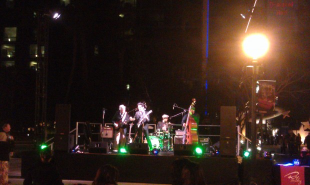 Ry Bradley performing a Hank Williams medley in Downtown Disney