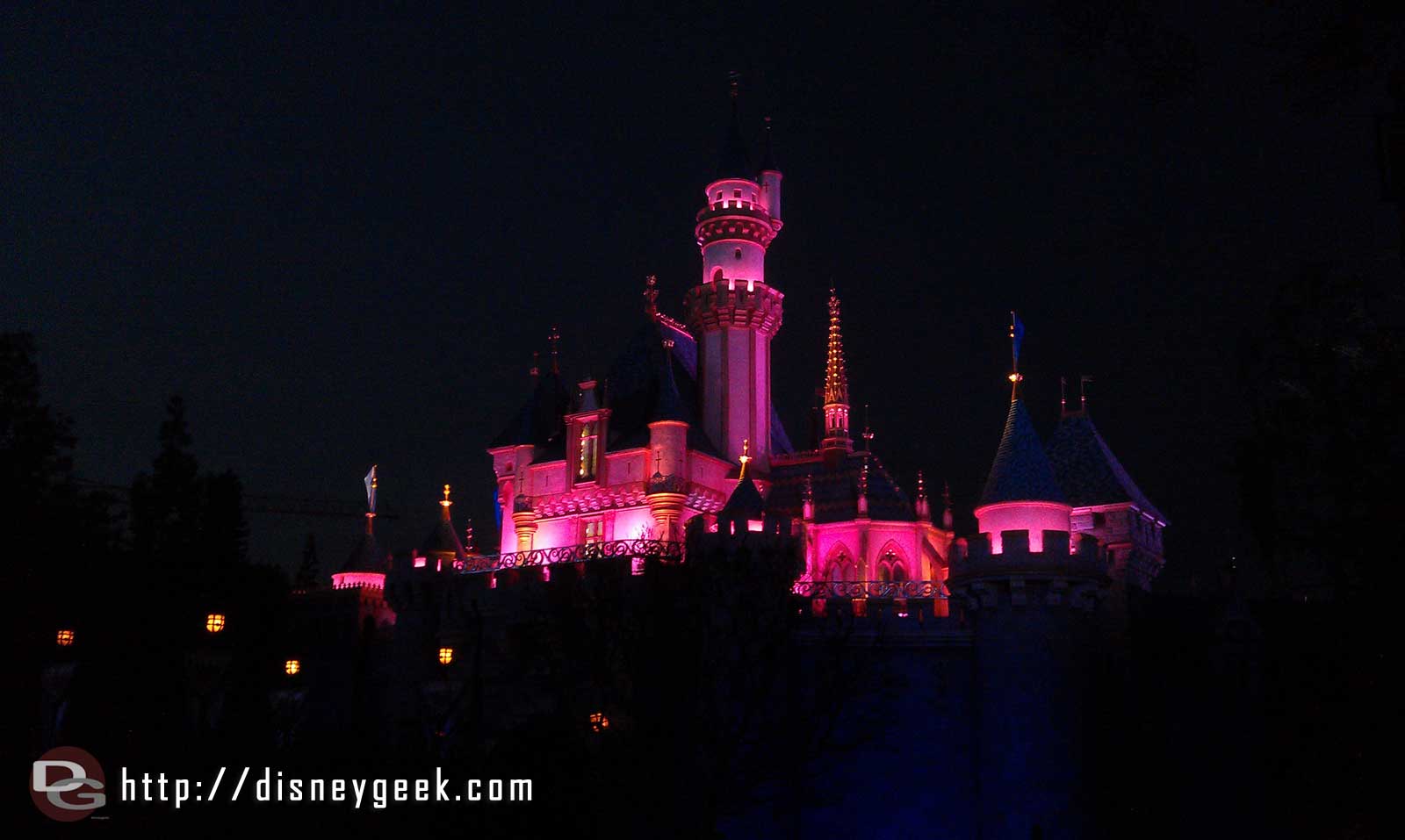 Sleeping Beauty Castle this evening