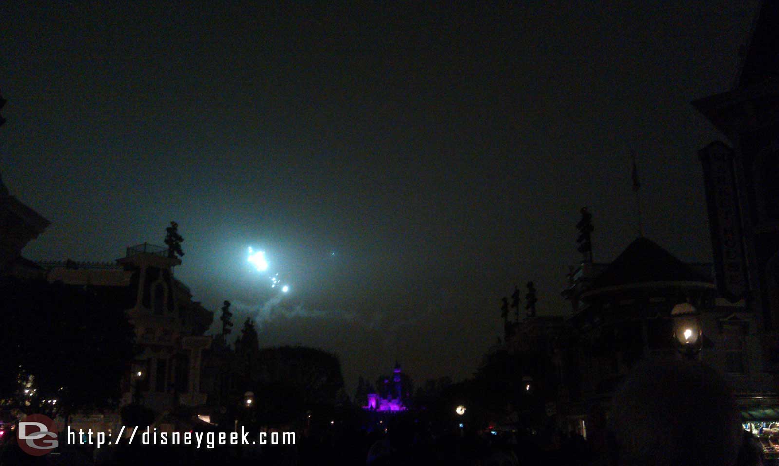 A little foggy this evening for Remember Dreams Come True