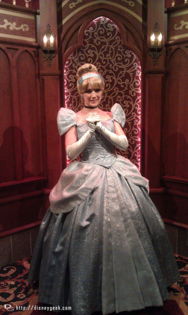 Cinderella in the Royal Hall at the Fantasy Faire