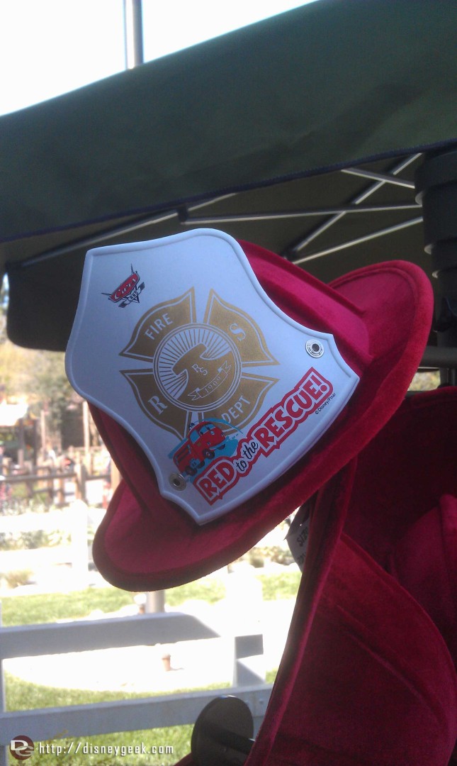 Red to the Rescue hats in CarsLand at Sarges