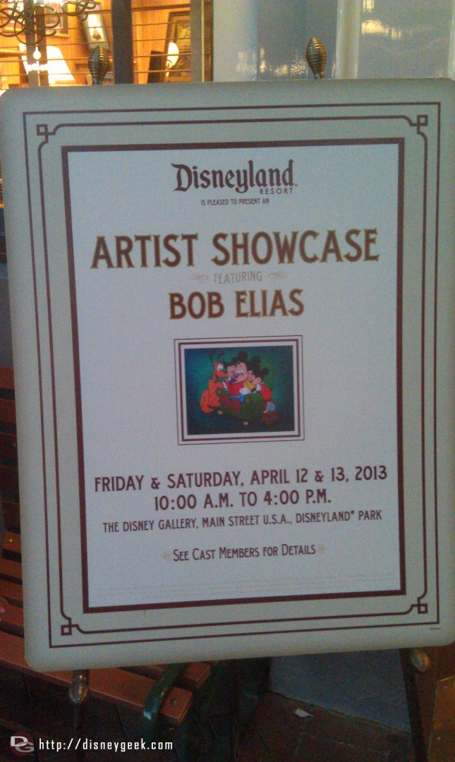 An arrist showcase in the Disney Gallery no pics allowed so you have to visit to.see it.
