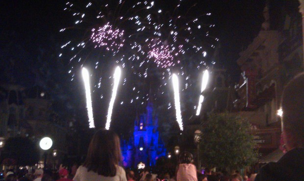 Closing out the evening with a partially obstructed view of Wishes