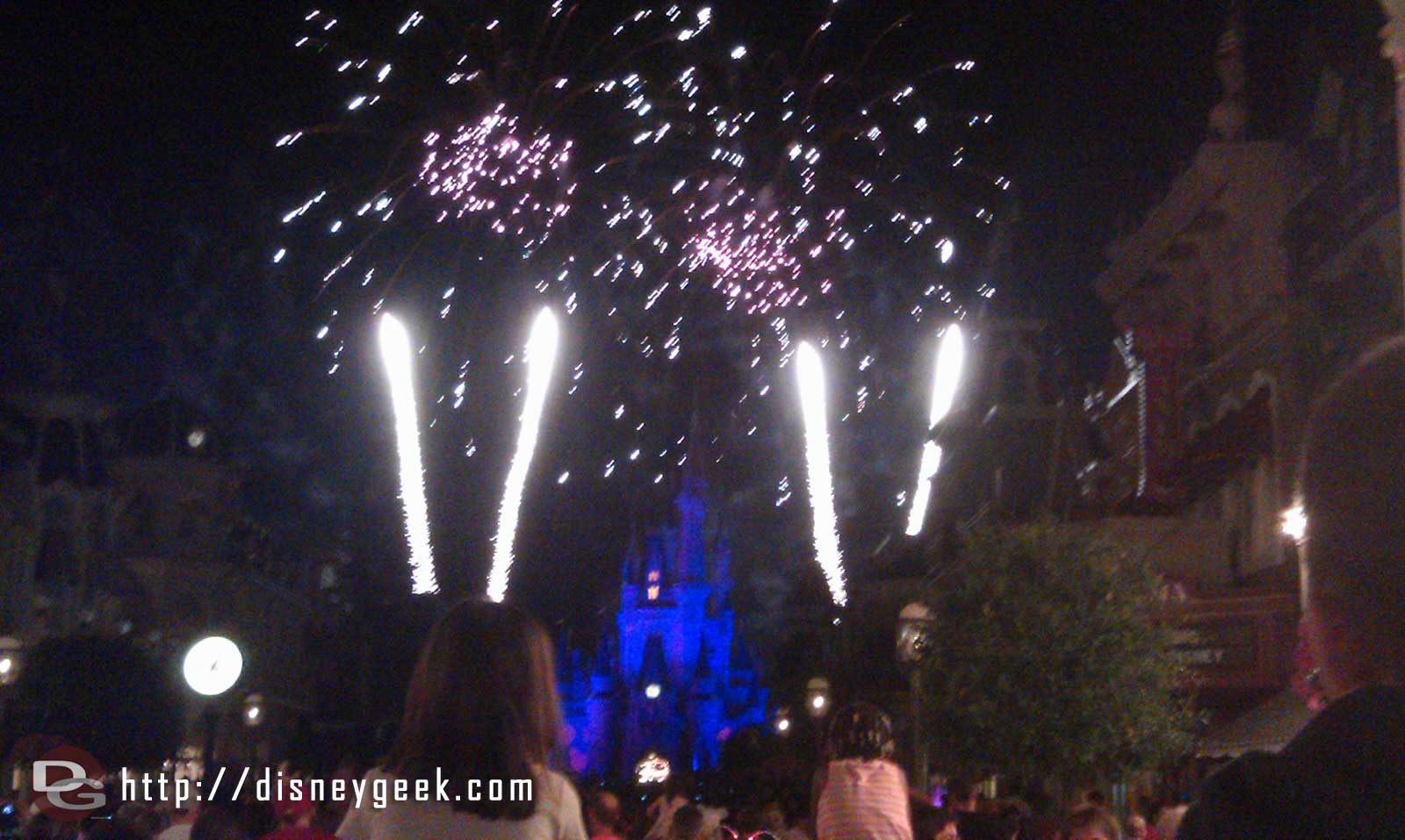 Closing out the evening with a partially obstructed view of Wishes