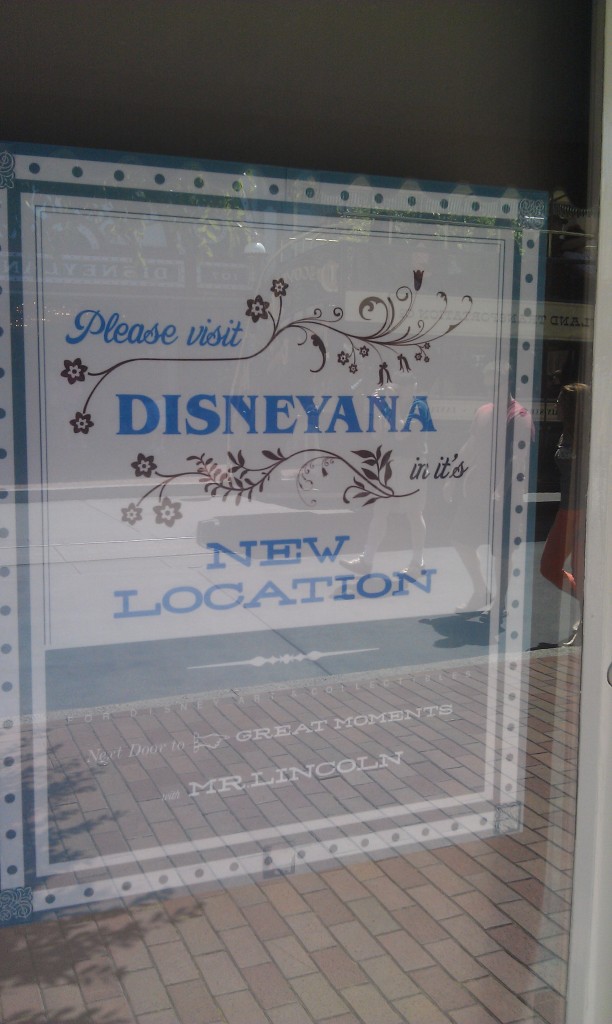 Disneyana has closed since my last visit