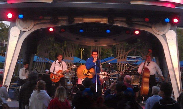 Elvis, Scot Bruce, is at Tomorrowland Terrace tonight.