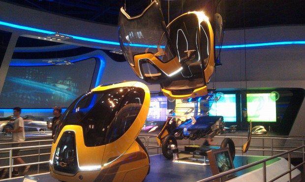 First up a couple rides through Test Track