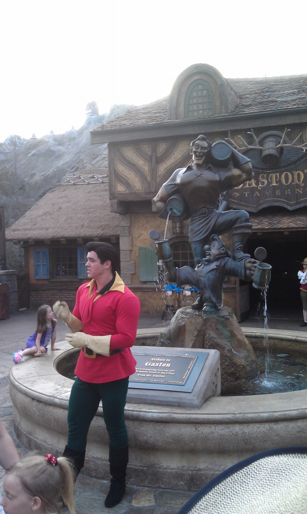 Gaston out in front of his Tavern