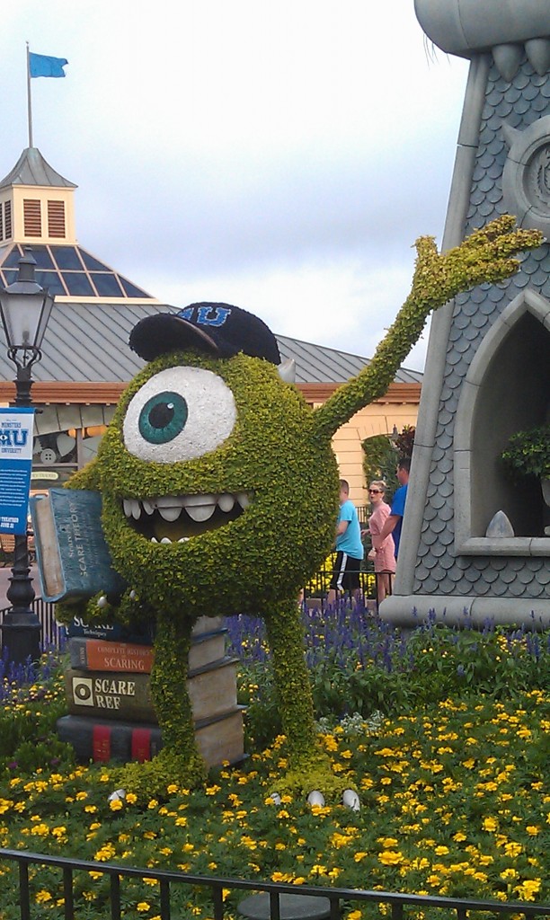Mike topiary from Monsters University