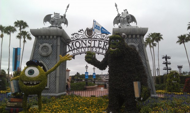 Monsters University topiaries