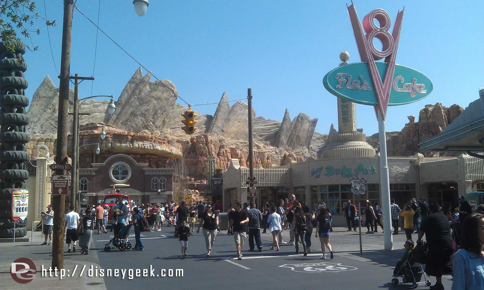Route 66 at Cross St in CarsLand