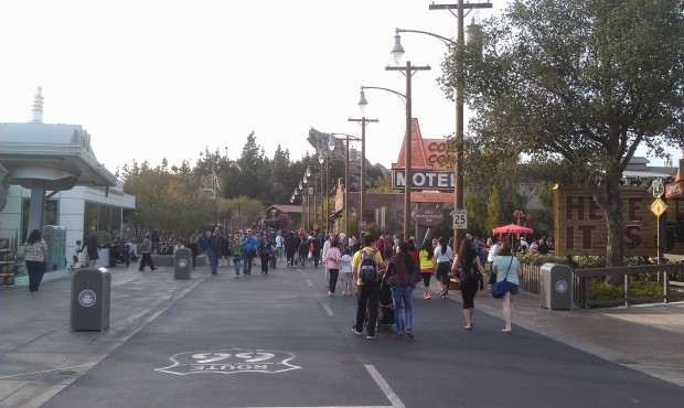 Route 66 this evening in #CarsLand