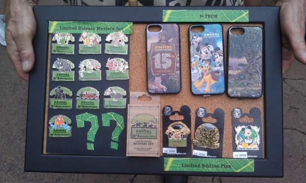 Some of the #DAK15 merchandise(pins and iPhone cases) that is/was available
