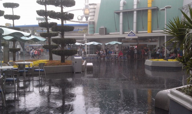 Still raining in Tomorrowland