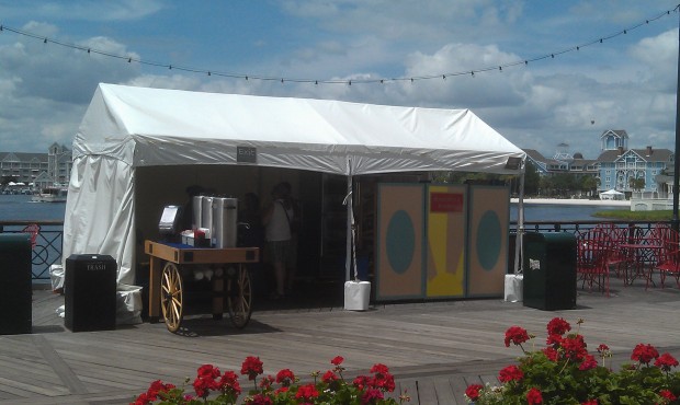 The Boardwalk Bakery is in a tent on the Boardwalk during rennovations