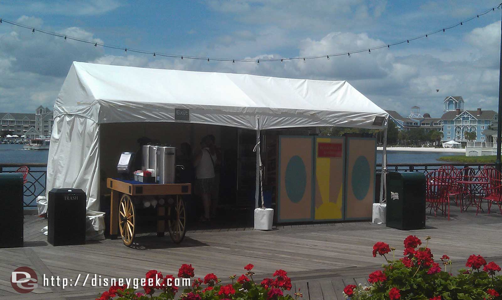 The Boardwalk Bakery is in a tent on the Boardwalk during rennovations