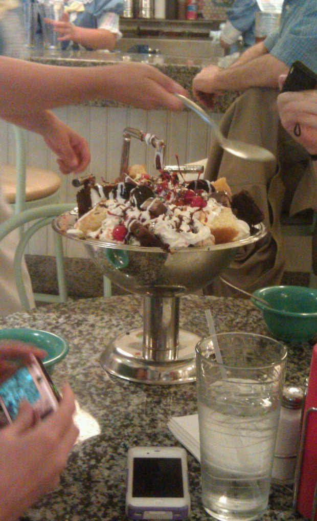 The Famous Kitchen Sink @ Beaches and Cream $26.99. (not mine, next tables)