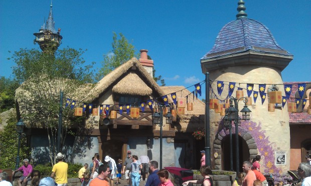 The famous new Tangled Restrooms in Fantasyland.