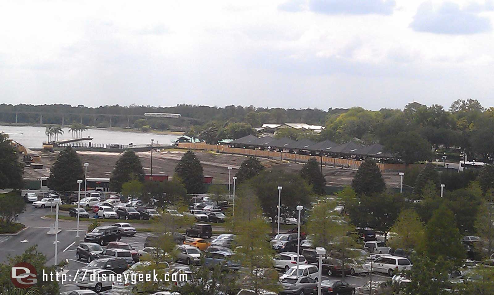 The new Magic Kingdom bus loop construction from the Contemporary
