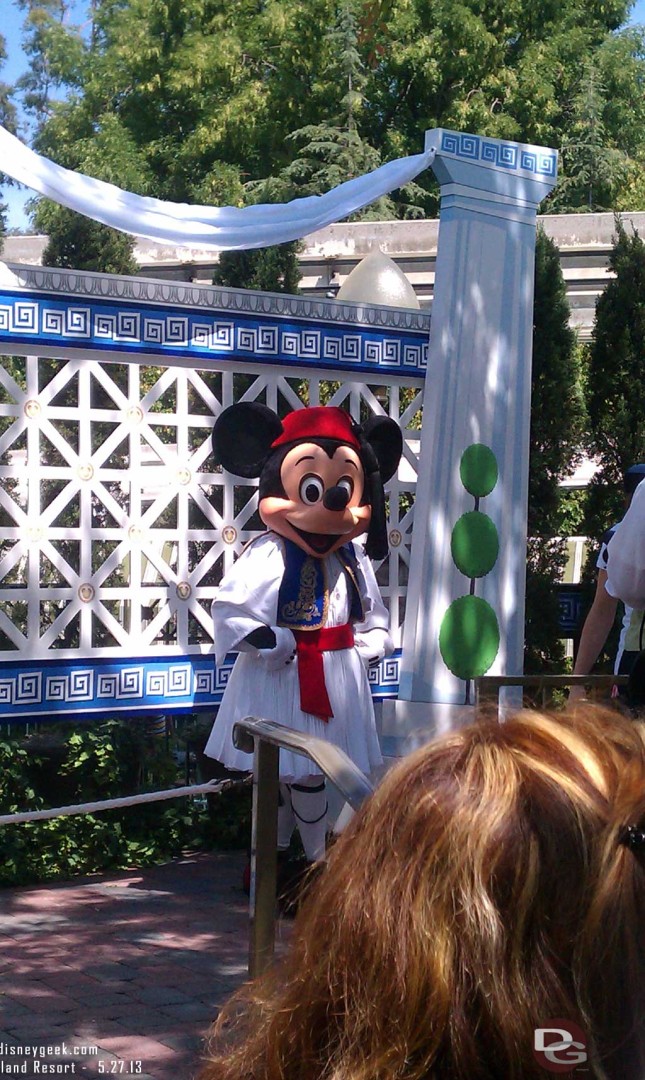 Mickey at - Opa! A Celebration of Greece
