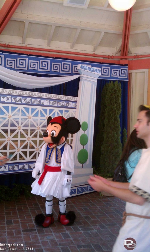 Mickey at - Opa! A Celebration of Greece