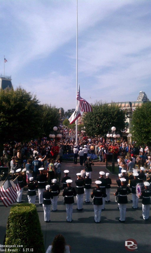 Disneyland Flag Retreat Ceremony