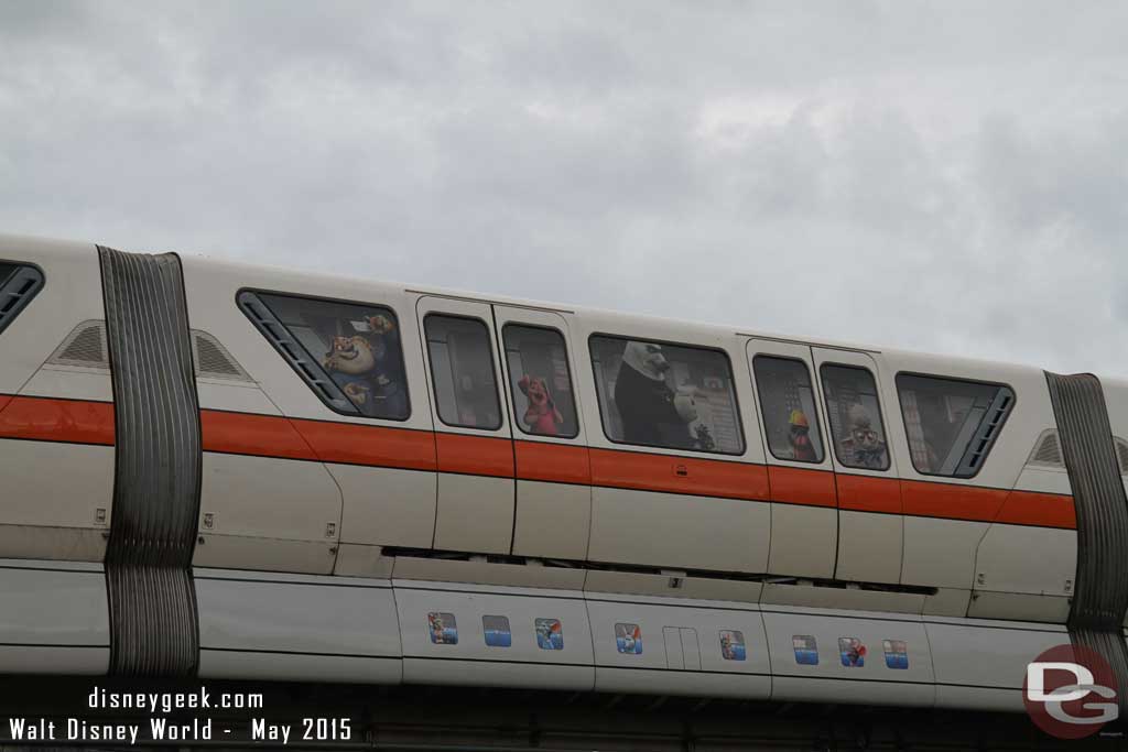 Walt Disney World Monorail Orange - Zootopia Overlay