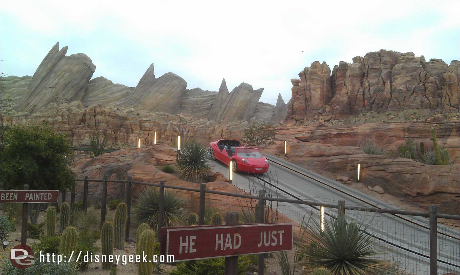 Ornament Valley this morning the Racers do not open till 9am CarsLand