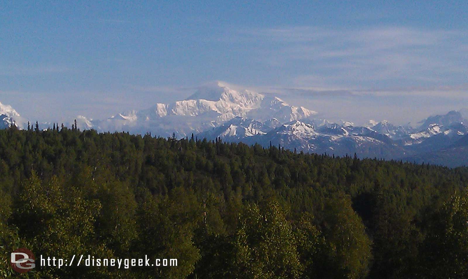 A tighter shot of Mt McKinley Alaska