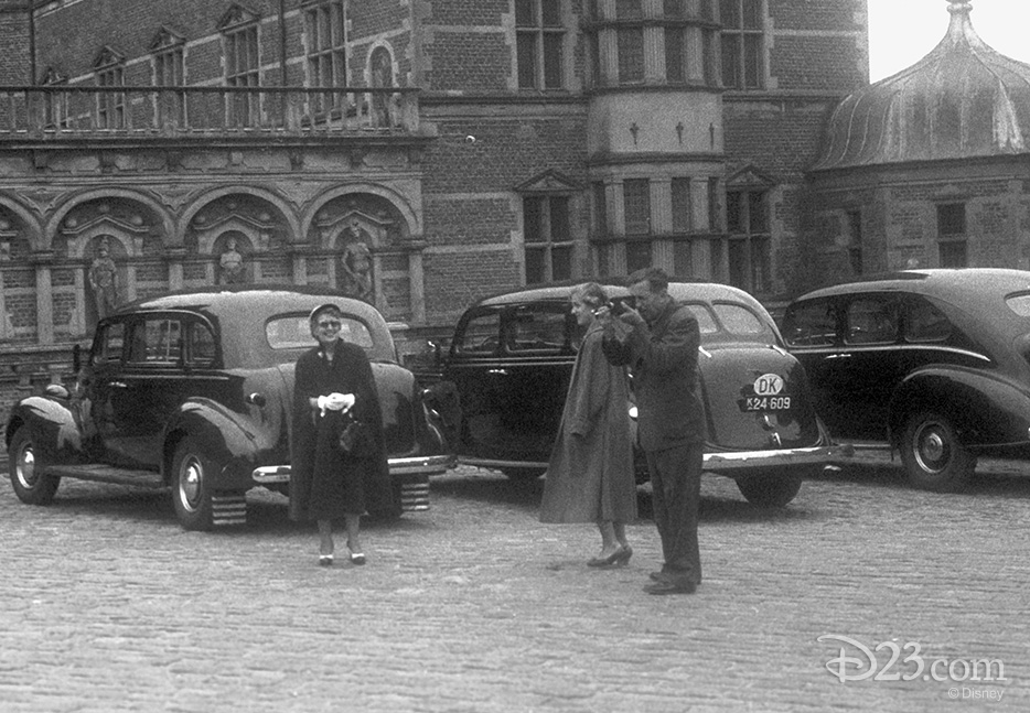 This never-before-released photo, taken with Walt’s personal camera, show Walt and his family visited Denmark in June 1951, where this photograph was taken. From the “D’scovered” feature exclusively on D23.com.