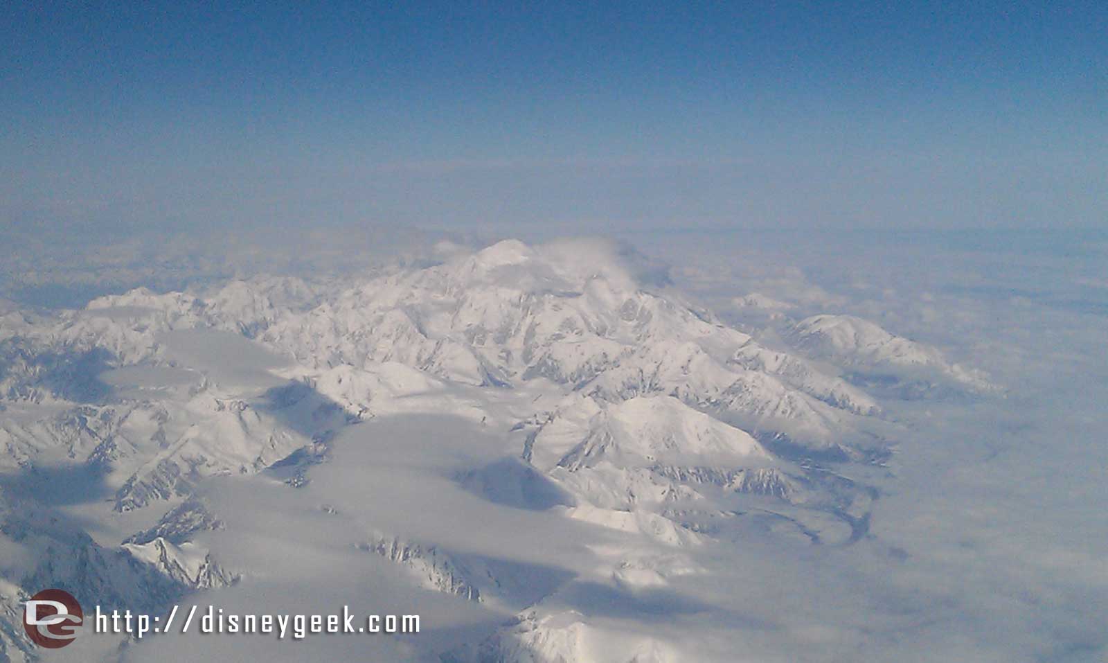 Mt McKinley from the plane Alaska