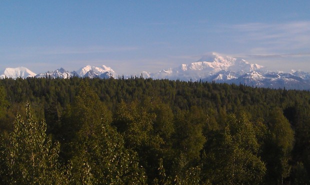 Mt McKinley this clear morning #Alaska