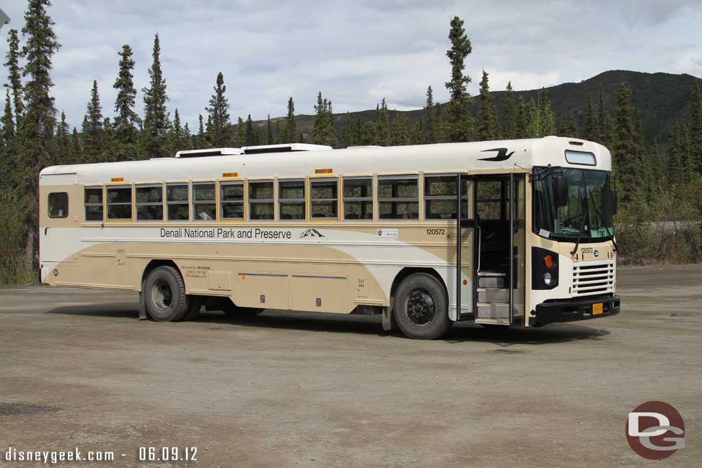 Our bus for the Denali Tundra Tour yesterday Alaska