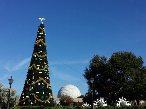 The Epcot Christmas Tree