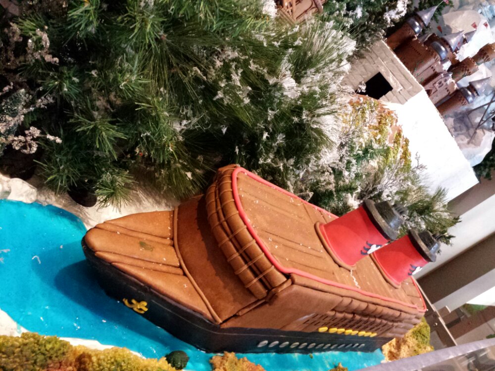The Disney Magic out of gingerbread