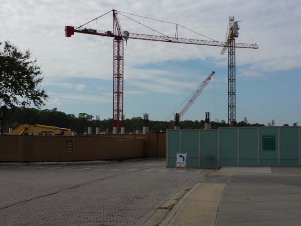 The new Disney Springs parking structure is going vertical